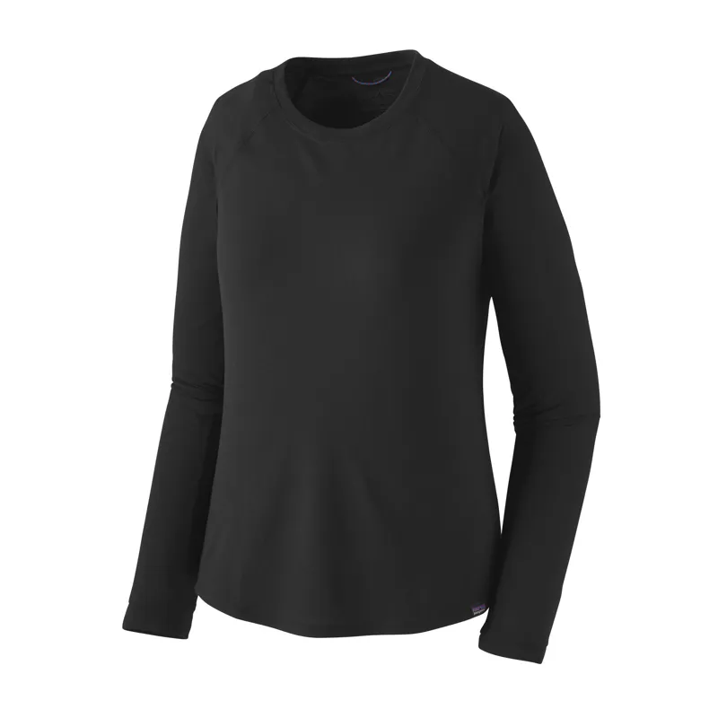 Patagonia Womens Long Sleeved Cap Cool Trail Shirt - Black